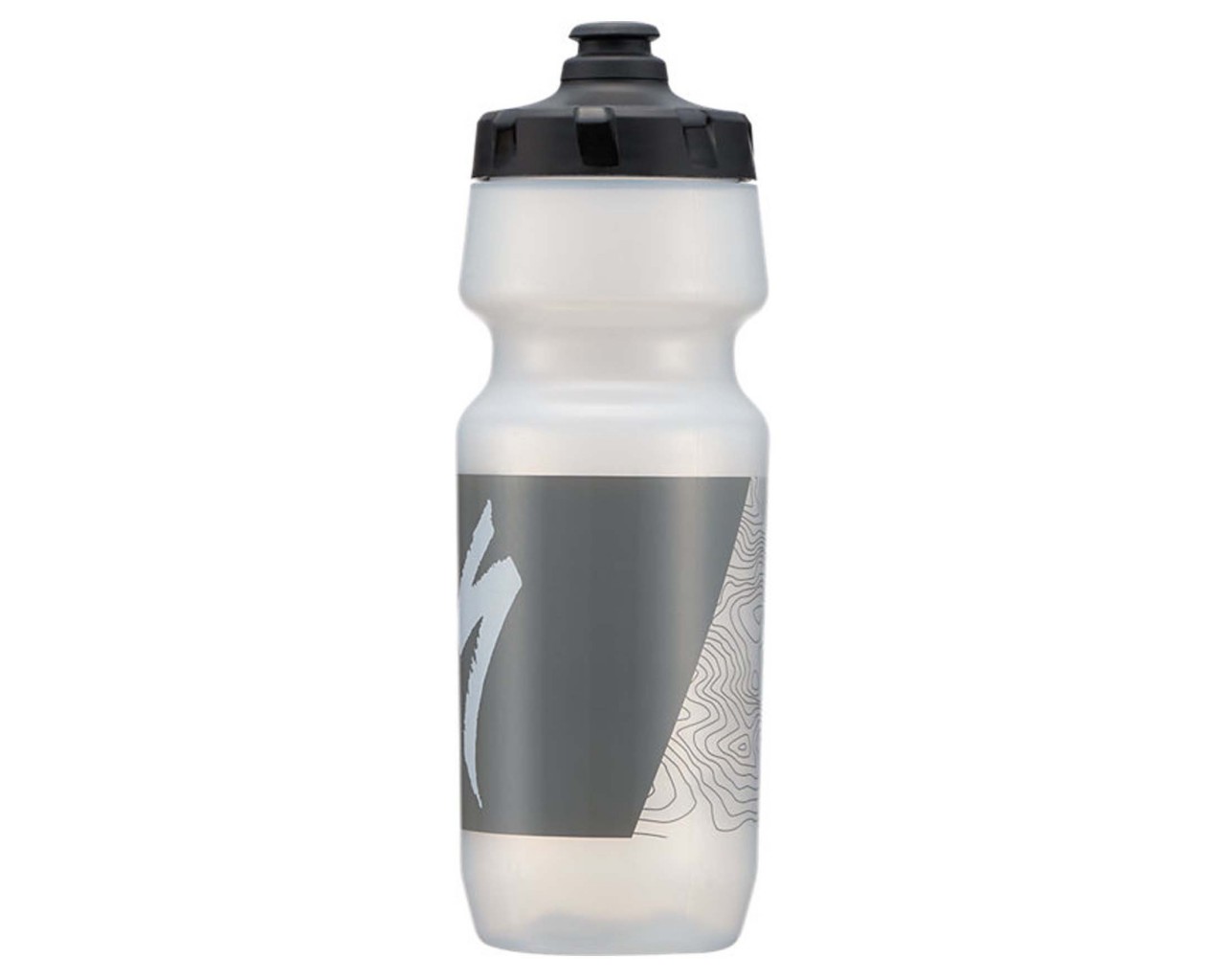 Specialized Big Mouth 2nd Generation Bottle 24oz | translucent-grey topo block