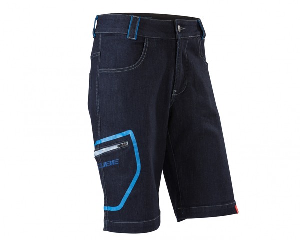 Cube Denim Shorts | indigo blue