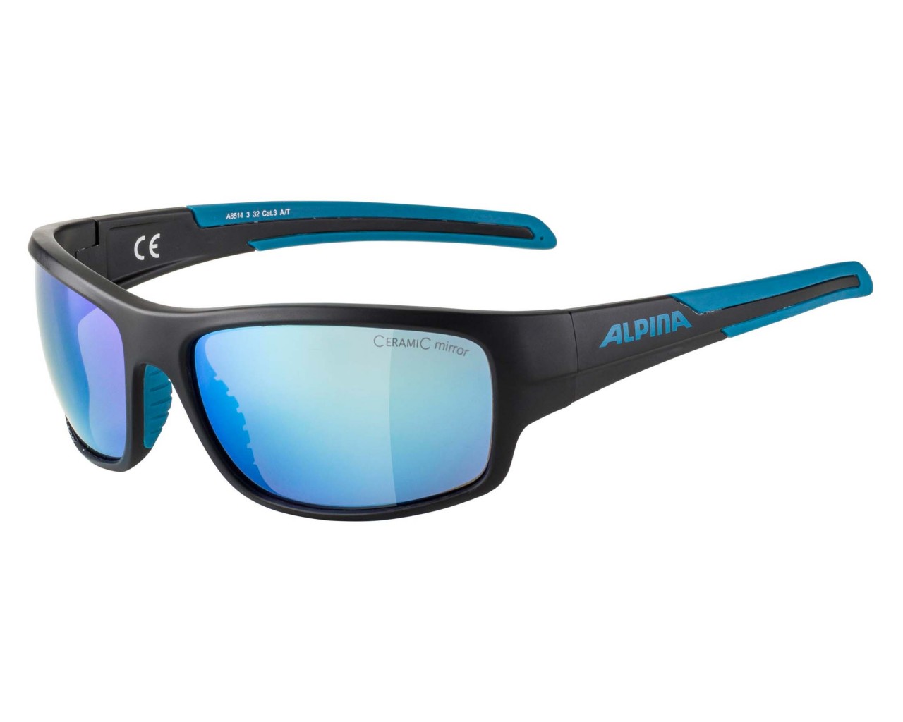 Alpina Testido sports glasses | black-blue matt