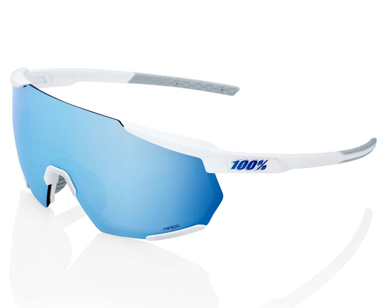100% Racetrap - 3.0 Hiper Lens Bike Sunglasses | matte white