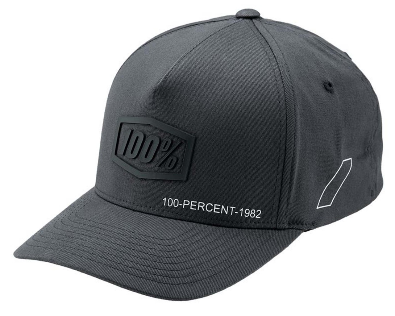 100% Shadow X-Fit Snapback Hat | steel