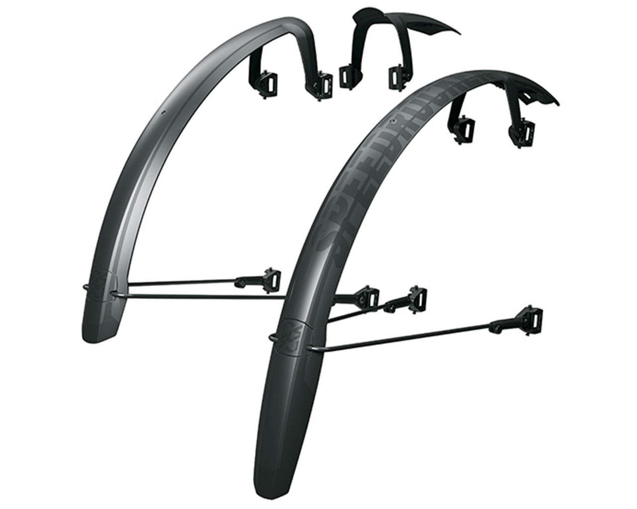 SKS Speedrocker XL - 28" Gravel Schutzblechset 52mm | black gloss