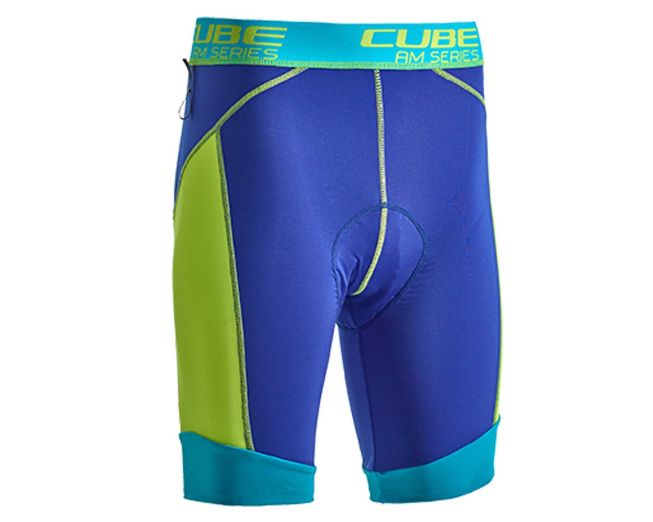Cube Liner Shorts MOUNTAIN | blue n lime